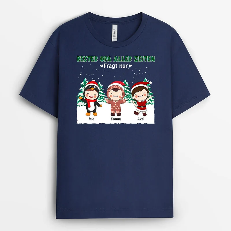Bester Papa Der Welt - Personalisiertes Geschenk | T-shirt für Papas