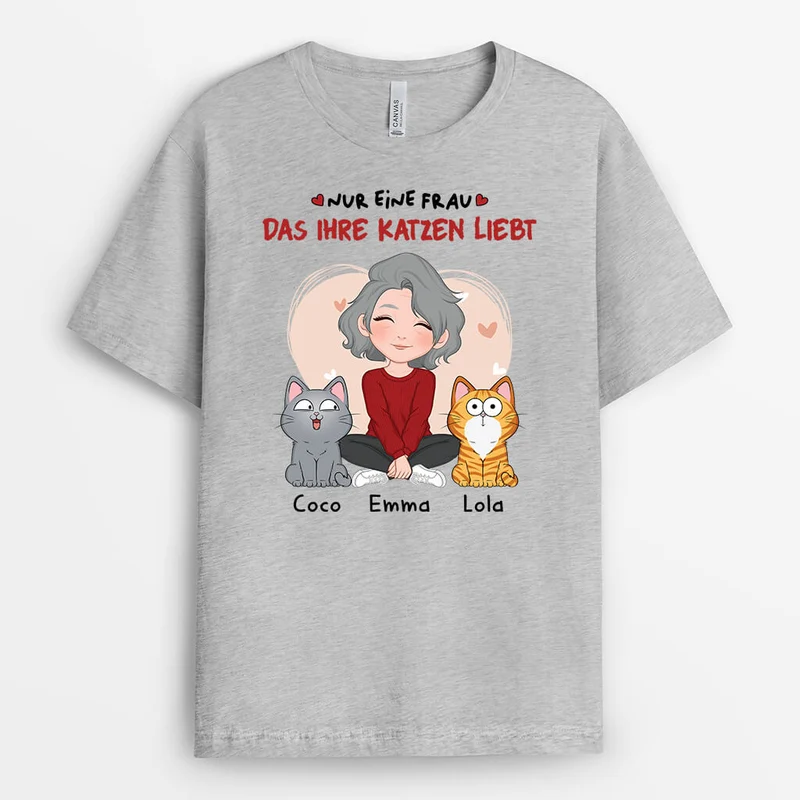 Nur Ein Mädchen Das Ihre Katze liebt - Personalisiertes Geschenk | Katzenliebhaber