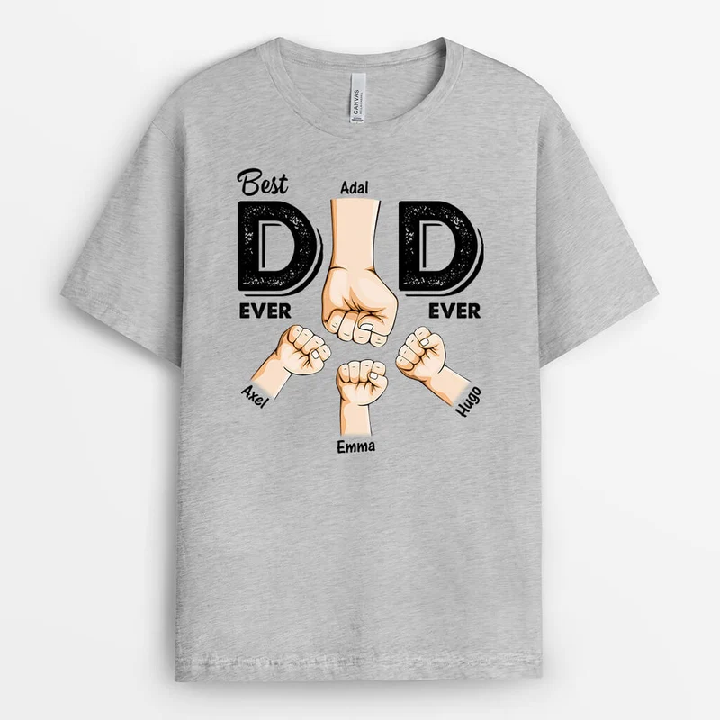 Best Dad Ever - Personalisiertes Geschenk | T-shirt für Papas