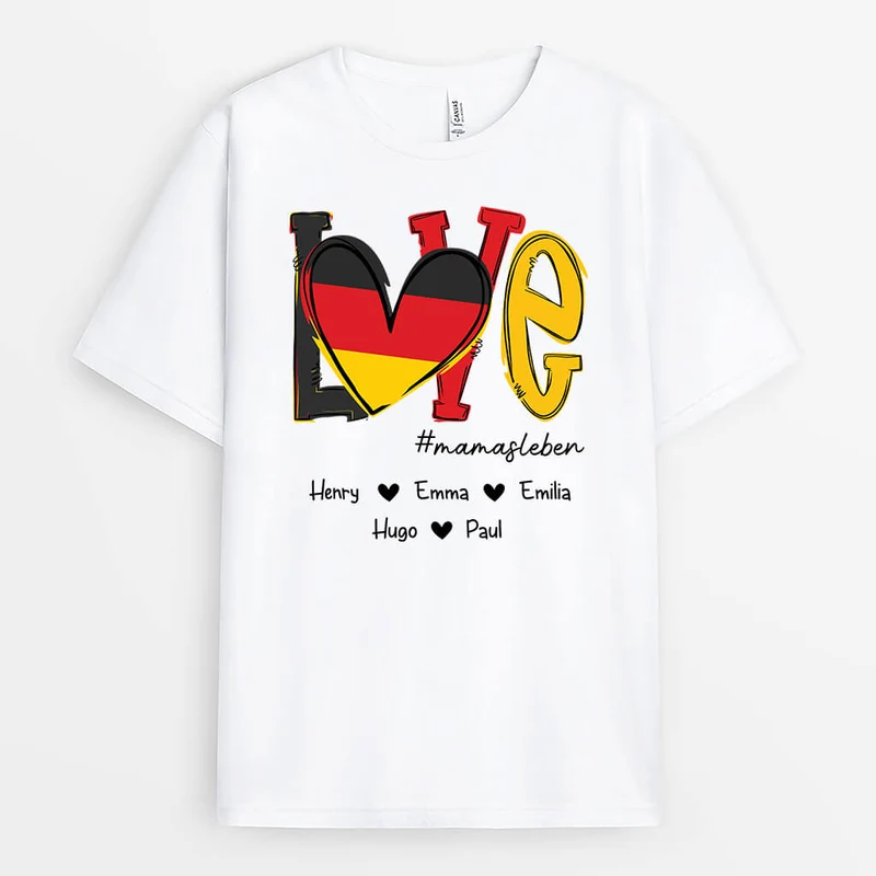 Liebe - Personalisiertes Geschenk | T-shirt für Mamas