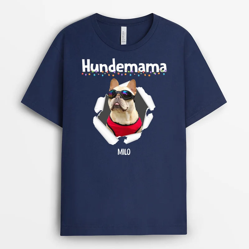 Hundepapa Hundemama - Personalisiertes Geschenk | T-shirt für Hundeliebhaber