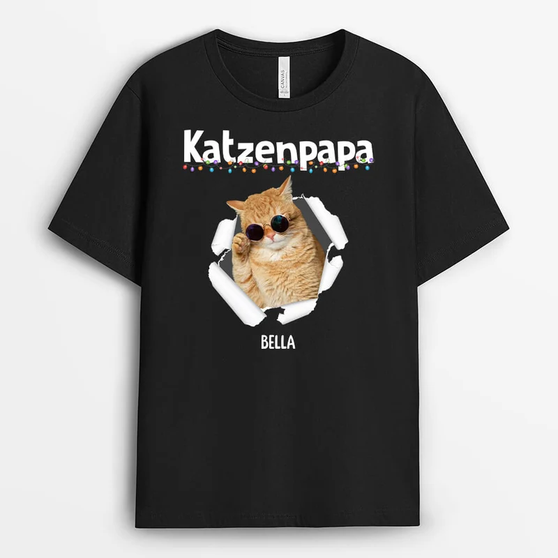 Hundepapa Hundemama - Personalisiertes Geschenk | T-shirt für Hundeliebhaber