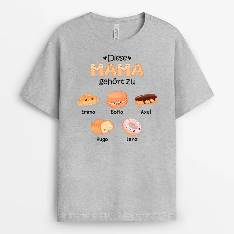 Diese Lieben Gehören Zu Mama Oma Kuchen - Personalisierte Geschenke | T-Shirt für Mama/Oma