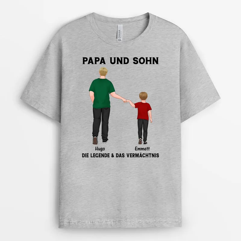 Die Legende Papa - Personalisierte Geschenke | T-Shirt für Papa/Opa