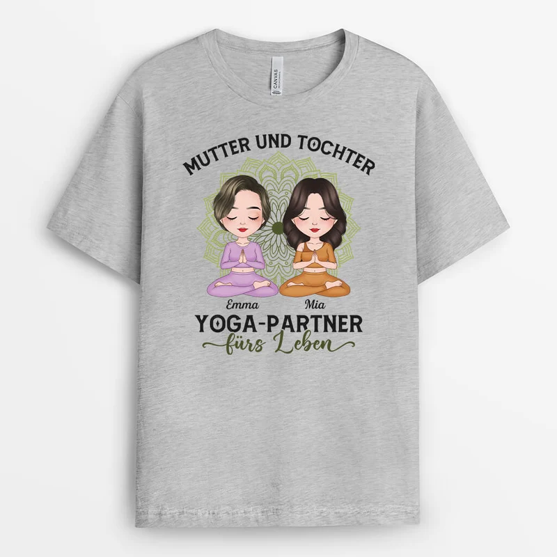 Yoga Partner Fürs Leben - Personalisiertes Geschenk | T-shirt für Frauen