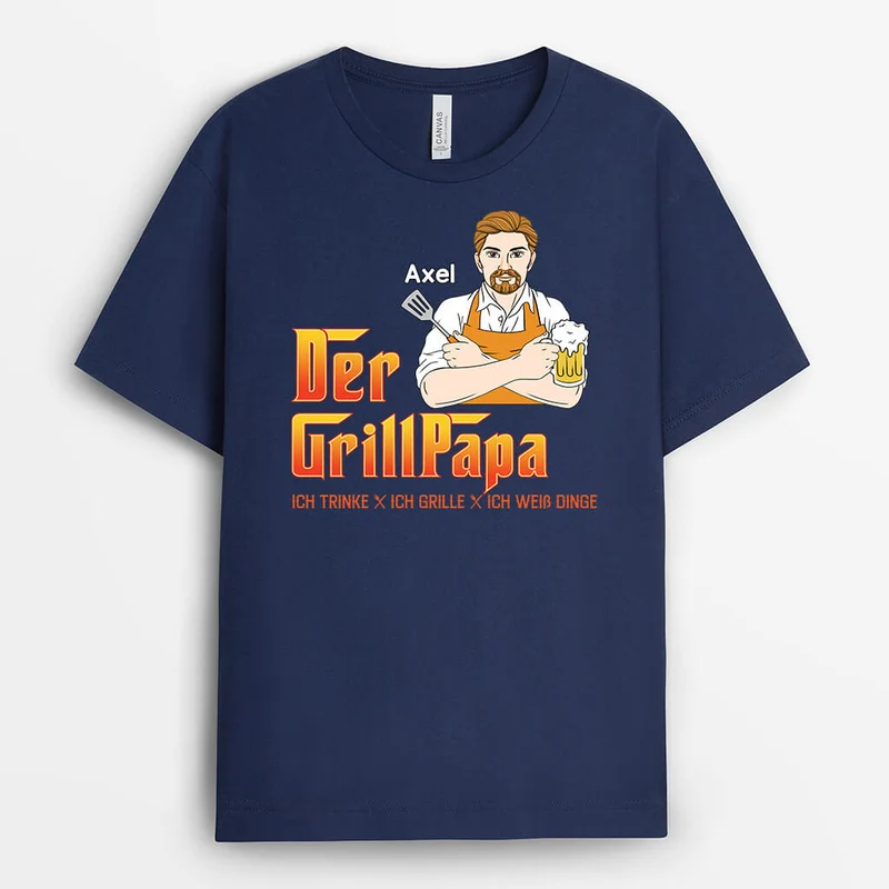 Die Grillmutter/Der Grillvater - Personalisiertes Geschenk | T-shirt für Eltern