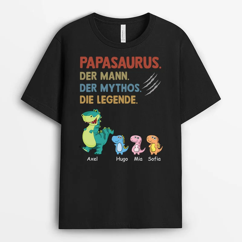 Opasaurus - Personalisiertes Geschenk | T-Shirt für Opas