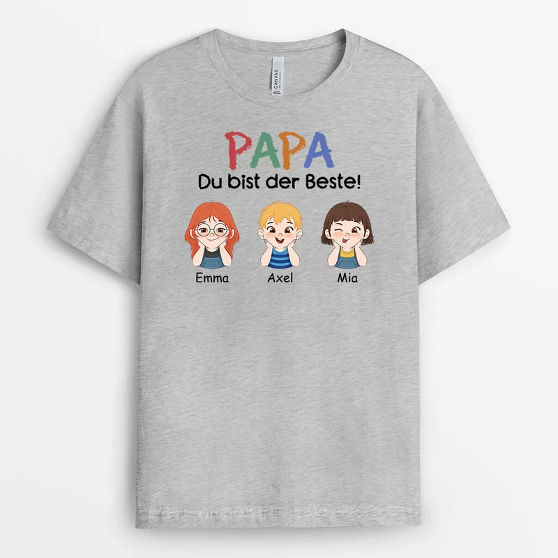 Mama Du Bist Die Beste - Personalisiertes Geschenk | T-shirt für Frauen