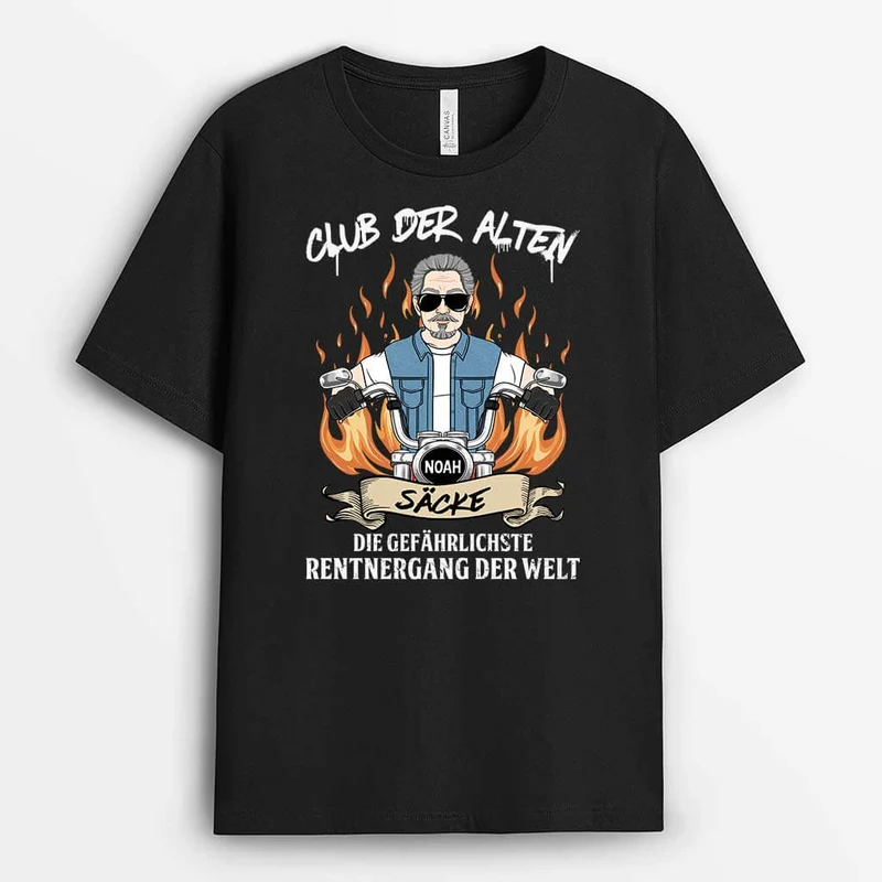Club Der Alten Säcke Die Gefährlichste Rentnergang Der Welt - Personalisiertes Geschenk | T-Shirt für Herren