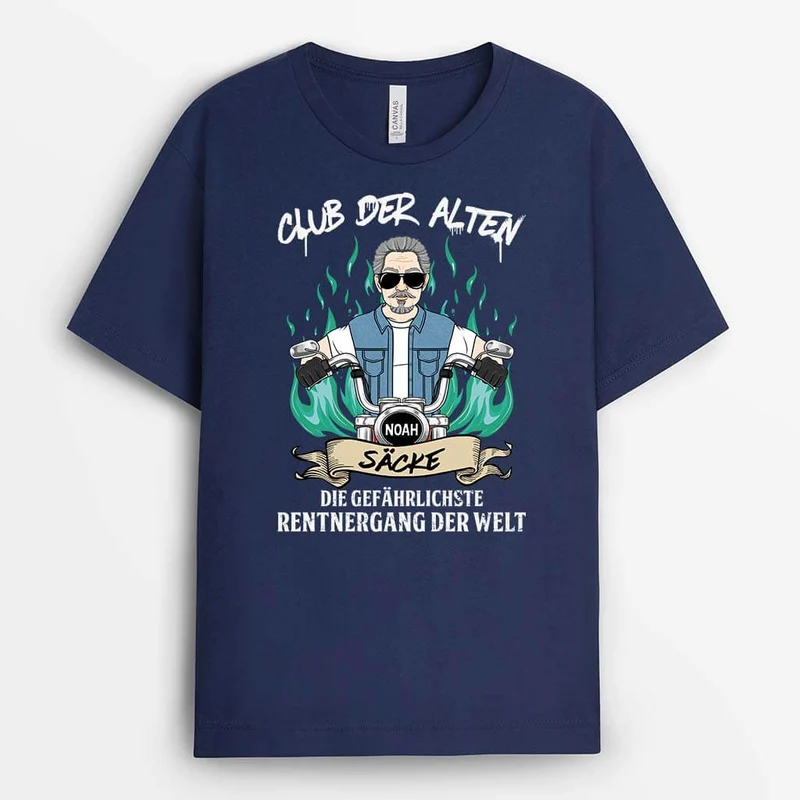 Club Der Alten Säcke Die Gefährlichste Rentnergang Der Welt - Personalisiertes Geschenk | T-Shirt für Herren