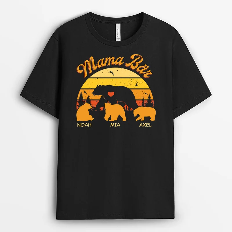 Mama Bär - Personalisiertes Geschenk | T-shirt für Mamas
