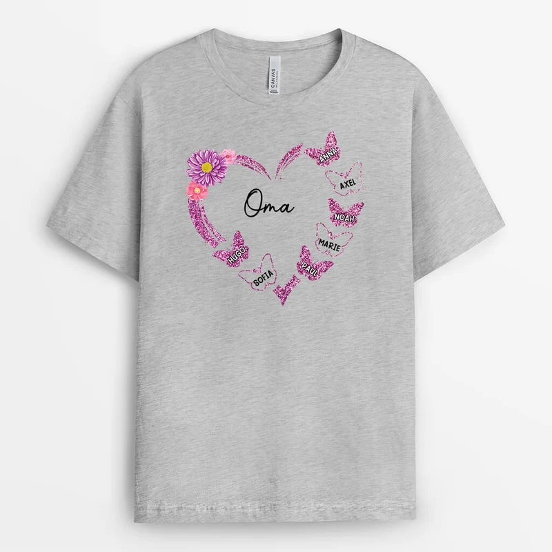 Liebe Großmutter Oma - Personalisiertes Geschenk | T-shirt für Omas