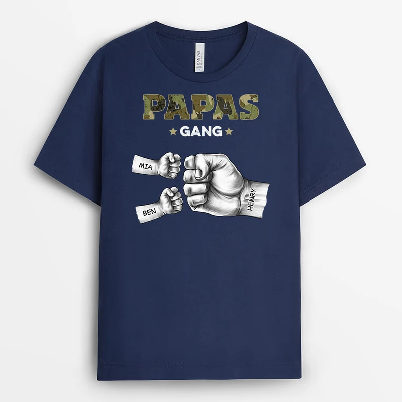 Papas Bande Faust Armee - Personalisiertes Geschenk | T-shirt für Papas