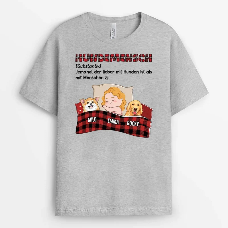Dogtrovert - Personalisiertes Geschenk | T-Shirt für Hundeliebhaber