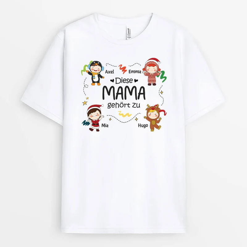 Diese Oma Gehört Zu Weihnachten - Personalisiertes Geschenk | T-shirt für Omas