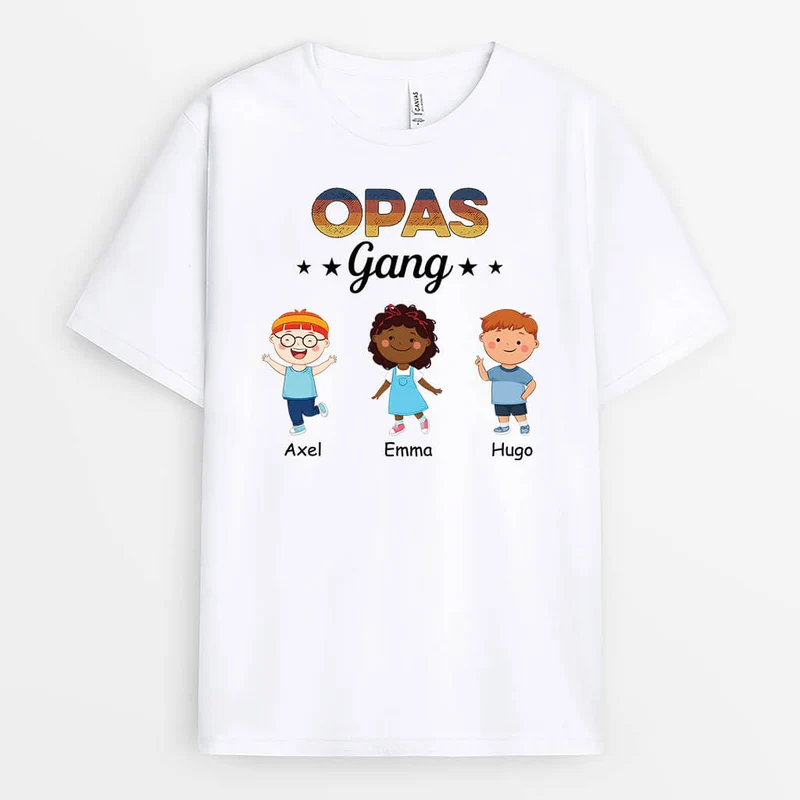 Opas Gang - Personalisiertes Geschenk | T-shirt für Opas