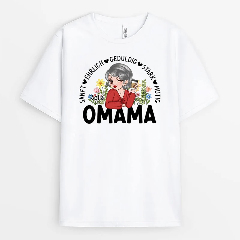 Blumen Mama - Personalisiertes Geschenk | T-Shirt für Mamas