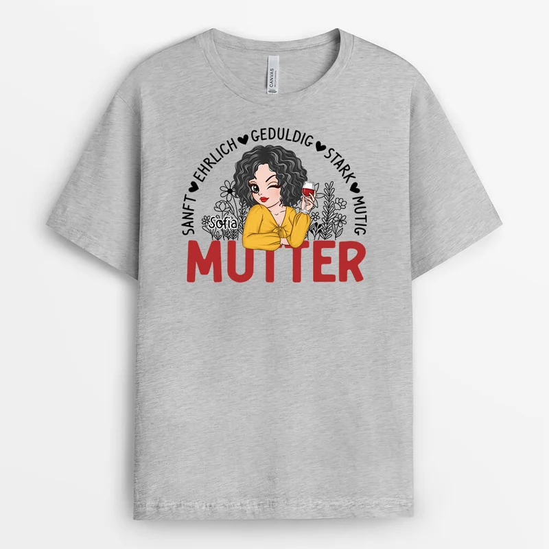 Blumen Mama - Personalisiertes Geschenk | T-Shirt für Mamas
