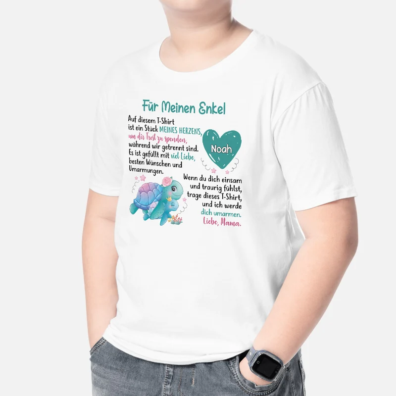 Dieses T-shirt ist ein Stück meines Herzens - Personalisiertes Geschenk | T-shirt für Kinder