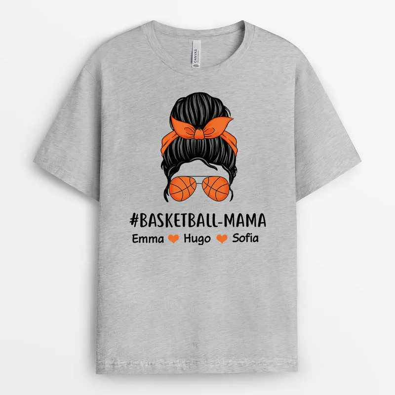 Basketball-Mama - Personalisierte Geschenke | T-Shirt für Mama/Oma