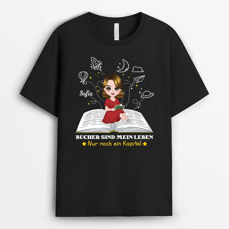 Bücher Sind Mein Leben - Personalisierte Geschenke | T-Shirt für Frauen