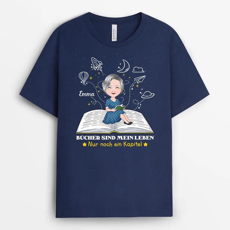Bücher Sind Mein Leben - Personalisierte Geschenke | T-Shirt für Frauen