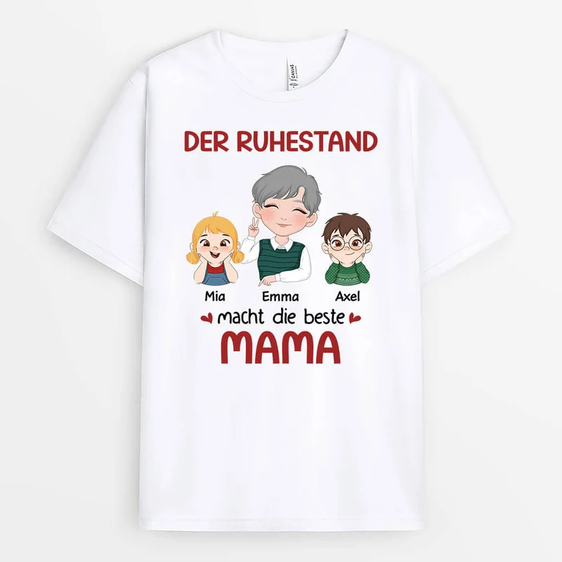 Der Ruhestand Macht Die Beste Oma - Personalisiertes Geschenk | T-shirt für Omas
