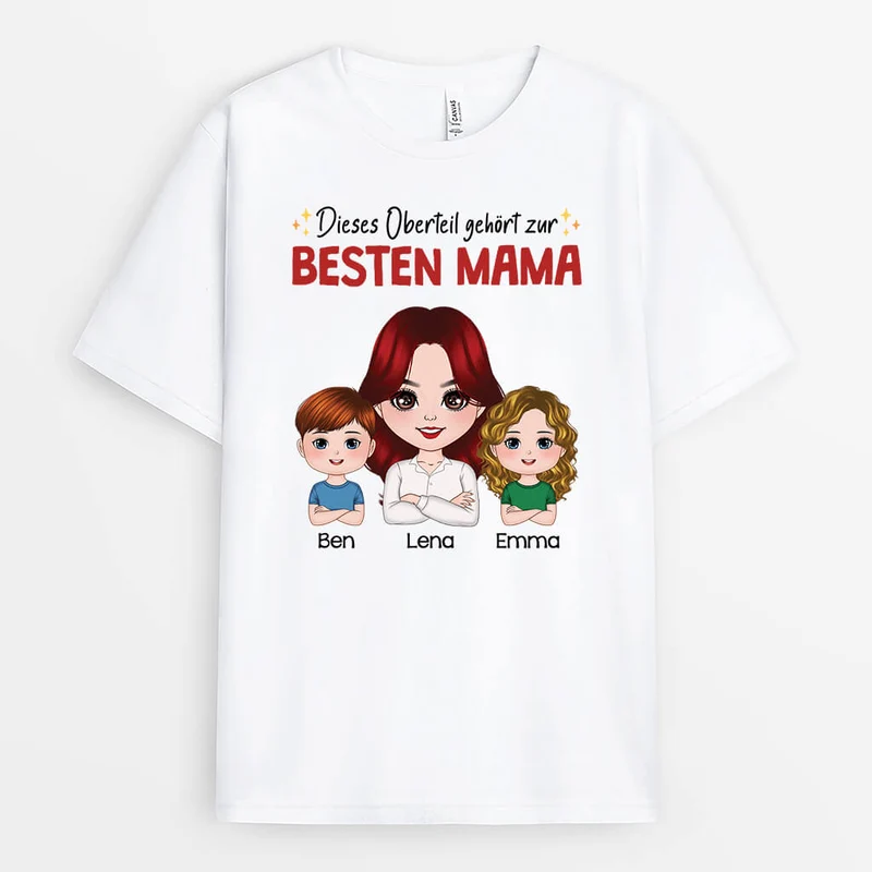 Dieses Oberteil Gehört Zum Besten Papa - Personalisiertes Geschenk | T-shirt für Papas