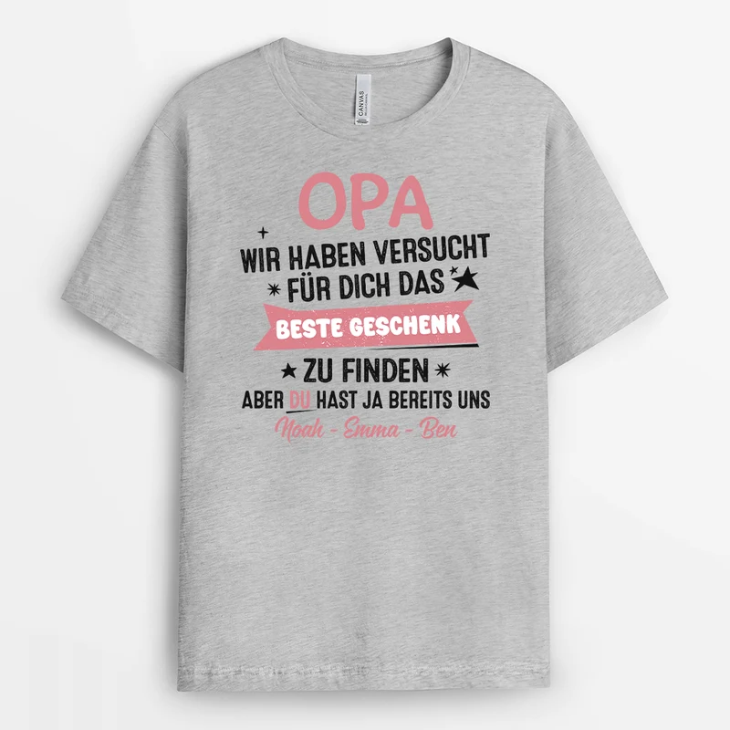 Wir Haben Versucht Für Dich Das Beste Geschenk Zu Finden - Personalisiertes Geschenk | T-shirt für Herren