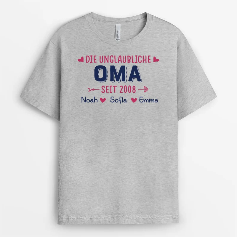 Die Unglaubliche Mama - Personalisiertes Geschenk | T-Shirt für Mamas