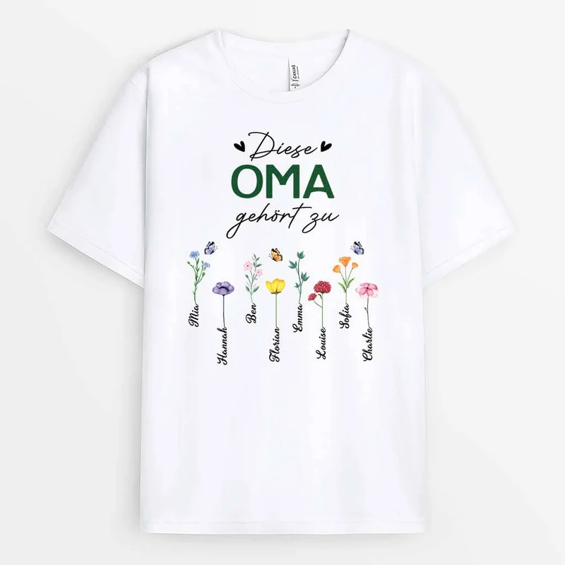 Diese Mamas/Omas Gehört Zu - Personalisiertes Geschenk | T-shirt für Frauen