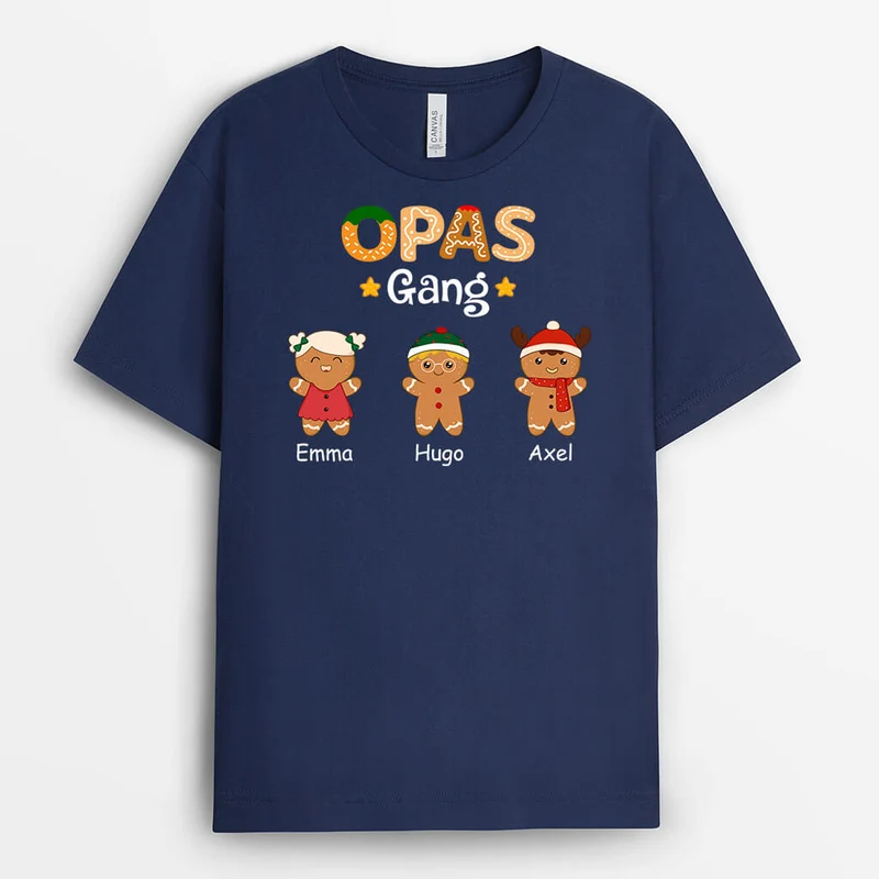 Papas Bande aus Keksen - Personalisiertes Geschenk | T-shirt für Papas