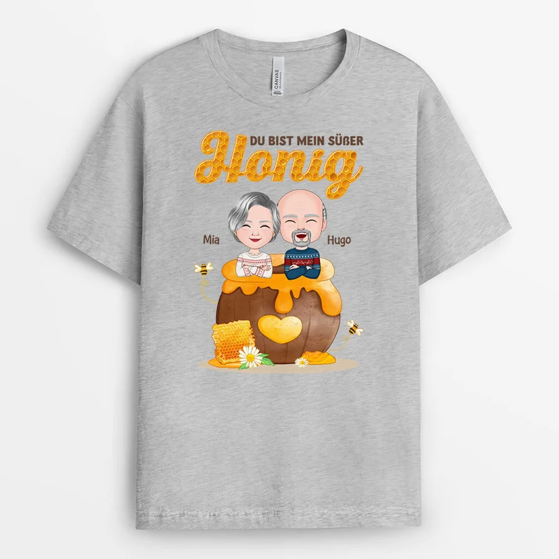 Du Bist Mein Süßer Honig - Personalisiertes Geschenk | T-shirt für Paare