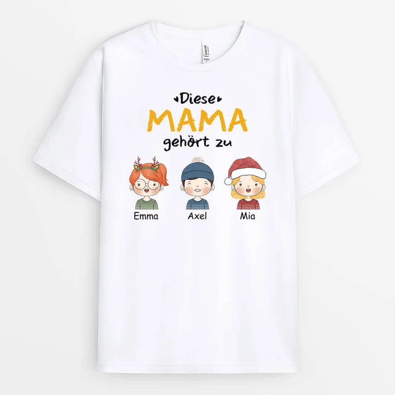 Diese Oma Gehört Zu Süße Kinder - Personalisiertes Geschenk | T-shirt für Omas
