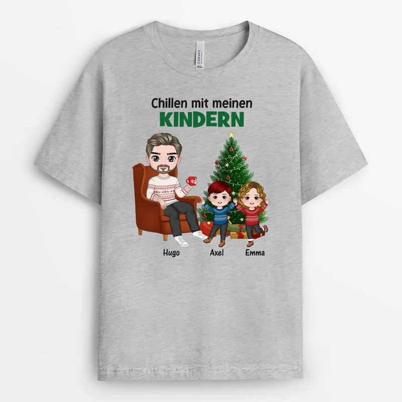 Chillen Mit Meinen Enkelkindern - Personalisiertes Geschenk | T-shirt für Opas