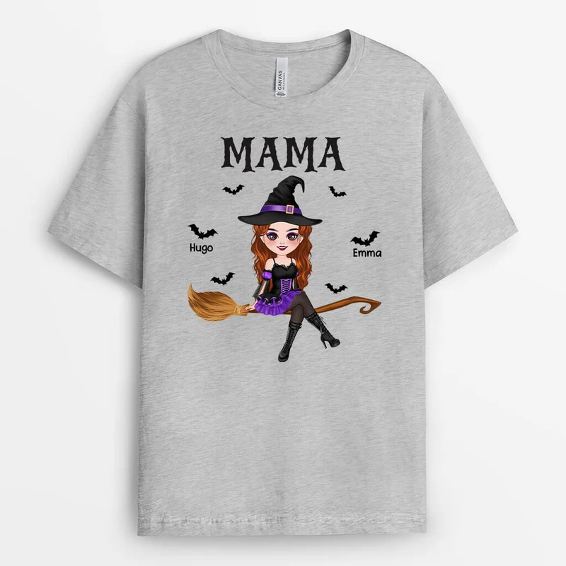 Oma Hexe Halloween - Personalisiertes Geschenk | T-shirt für Halloween