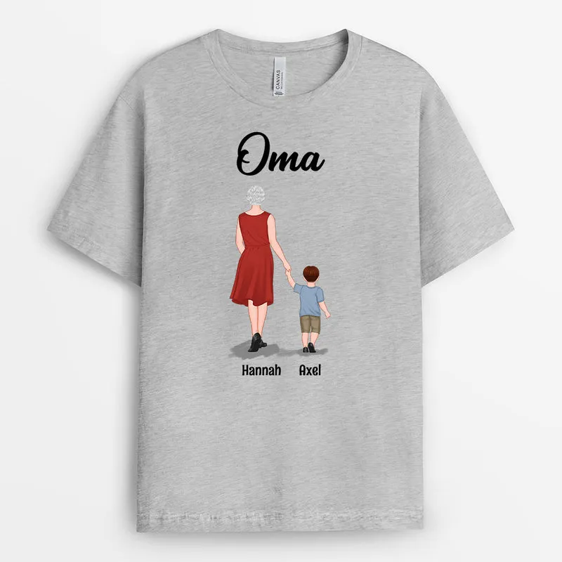 Mama Kinder - Personalisierte Geschenke | T-Shirt für Mama/Oma