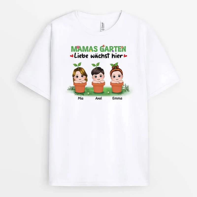 Mamas Garten - Personalisierte Geschenke | T-Shirt für Mamas