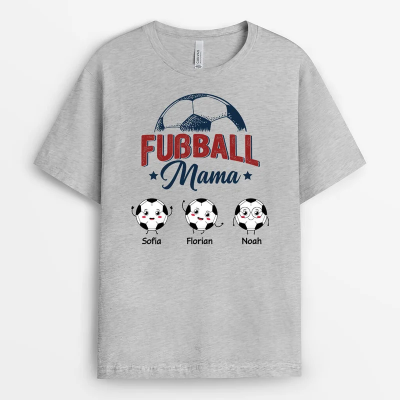 Fußball Mama - Personalisiertes Geschenk | T-shirt für Mamas