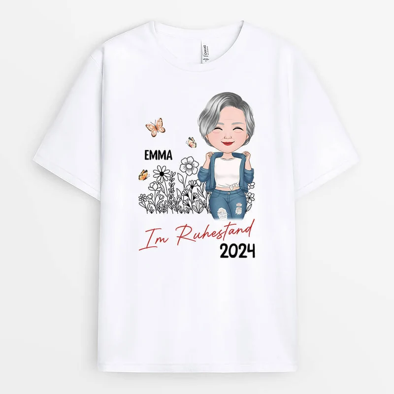 Rente 2024 - Personalisiertes Geschenk | T-Shirt für Großeltern