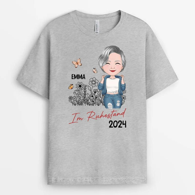 Rente 2024 - Personalisiertes Geschenk | T-Shirt für Großeltern