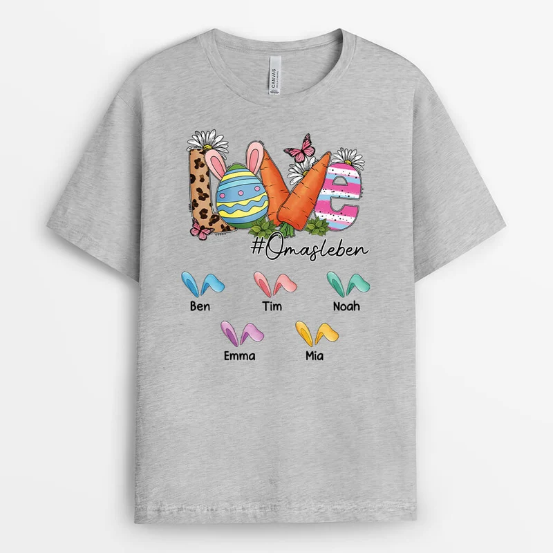 Liebe Omas Leben - Personalisiertes Geschenk | T-Shirt für Omas