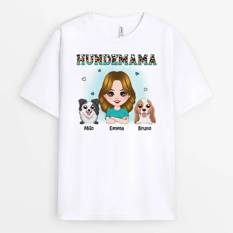 Hundemama - Personalisiertes Geschenk | T-shirt für Mamas
