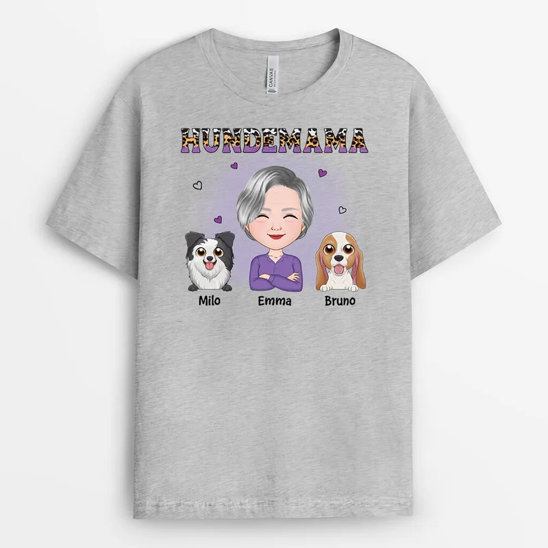 Hundemama - Personalisiertes Geschenk | T-shirt für Mamas