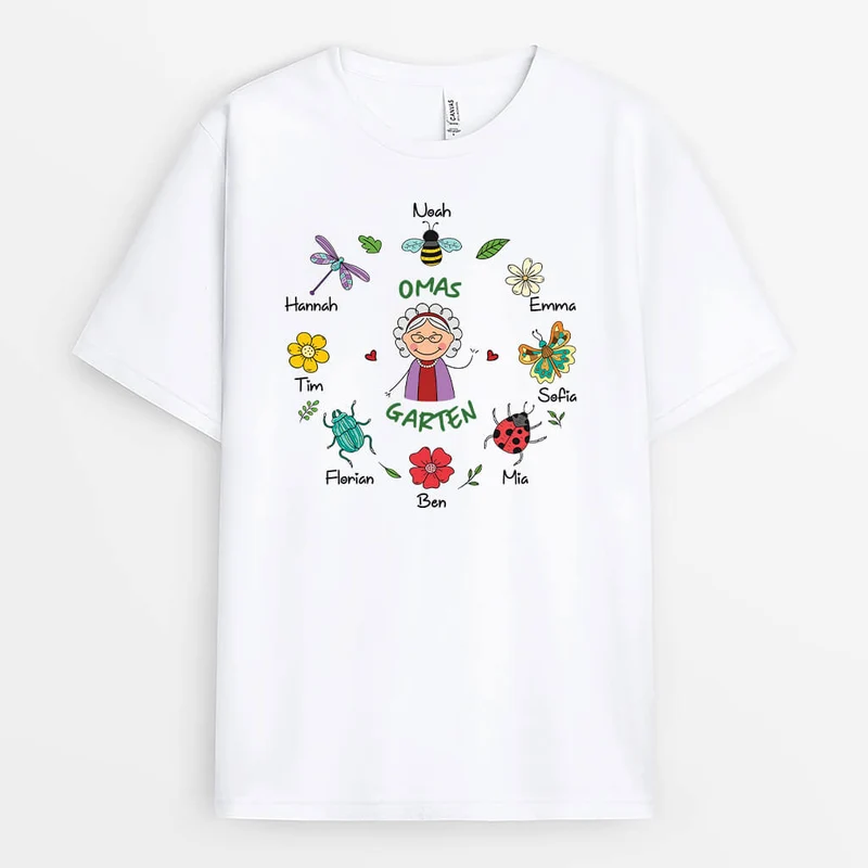 Omas/Mamas Garten - Personalisiertes Geschenk | T-shirt für Frauen