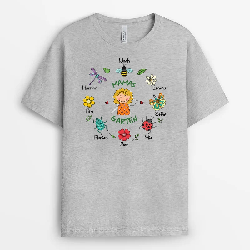Omas/Mamas Garten - Personalisiertes Geschenk | T-shirt für Frauen