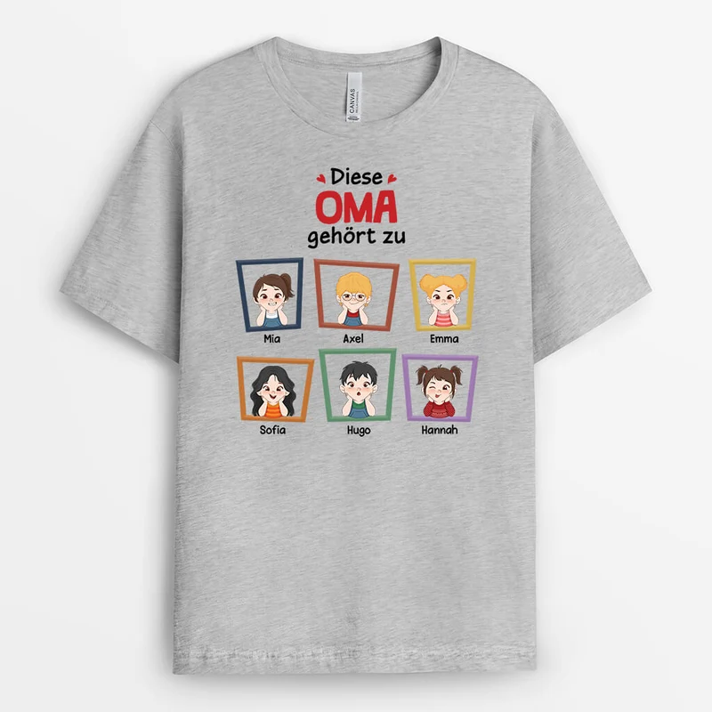 Dieser Papa/Opa Gehört Zu - Personalisiertes Geschenk | T-shirt für Herren