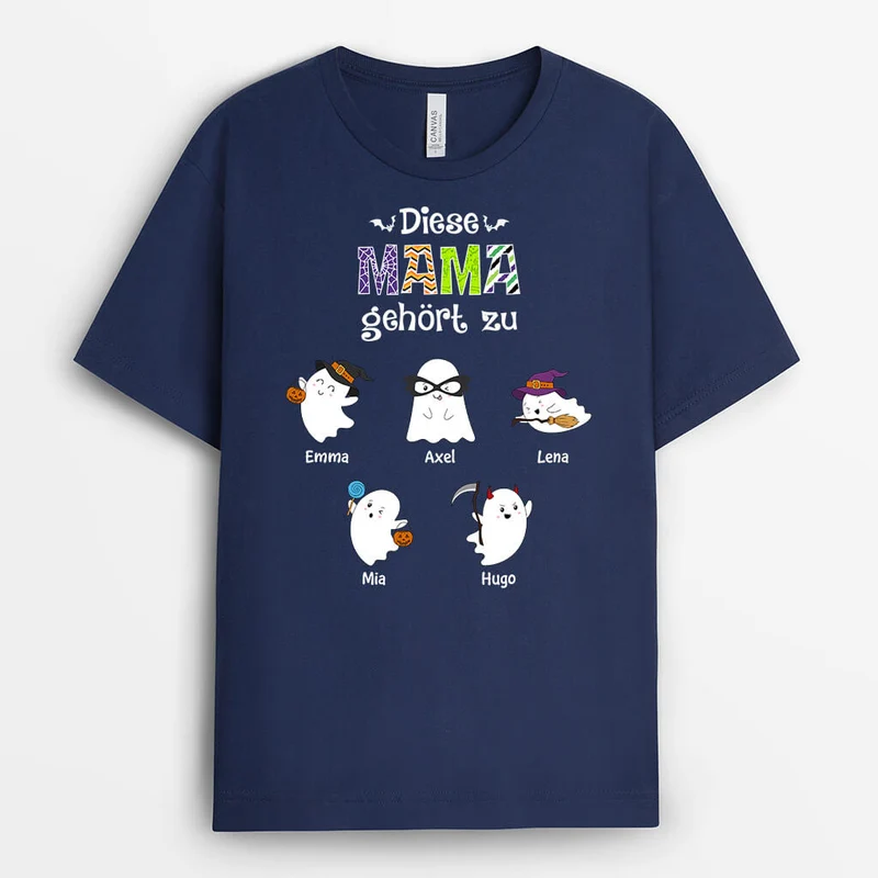 Diese Mama Gehört Zu - Personalisiertes Geschenk | T-shirt für Halloween