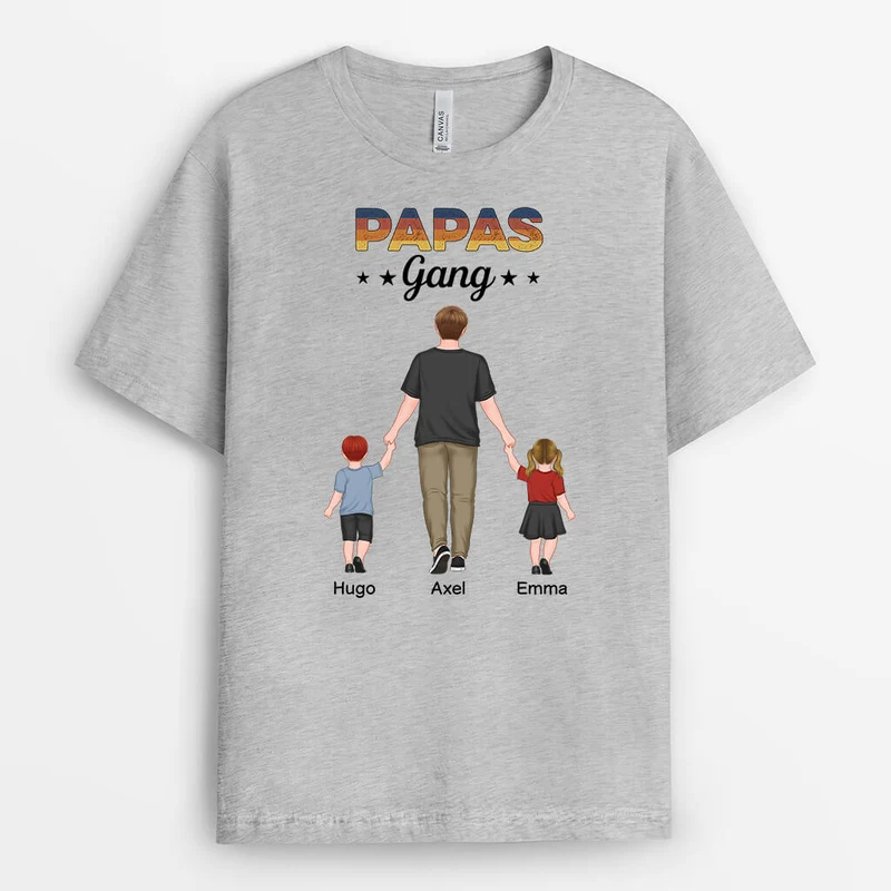 Papas Bande - Personalisiertes Geschenk | T-shirt für Papas
