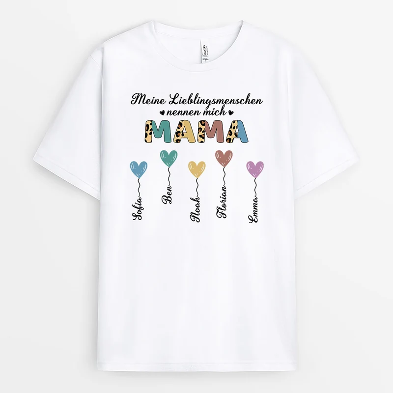 Meine Lieblingsmenschen Nennen Mich - Personalisiertes Geschenk | T-shirt für Eltern